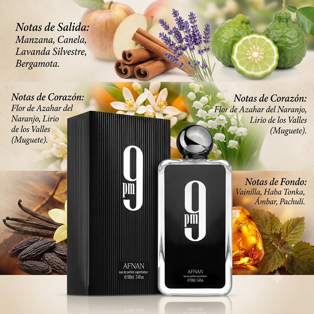 Perfume Afnan 9pm Negro